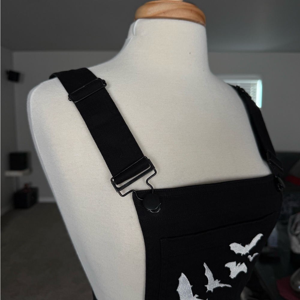Hell Bunny Black Dress with White Embroidery - Picture 9 of 9